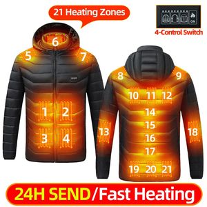 Erkekler ve kadınlar için ısıtılan erkek ceketler USB elektrikli kapüşonlu kış ısıtma giysileri ısınma avcılık ceketi şarj edilebilir 231018