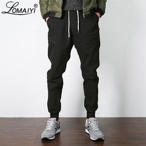 Lomaiyi New Stretch Men's joggers Pants 2019 Spring Autumn Khaki Black Harem Pants Men Prouts Disual Male Jogger BM310335T