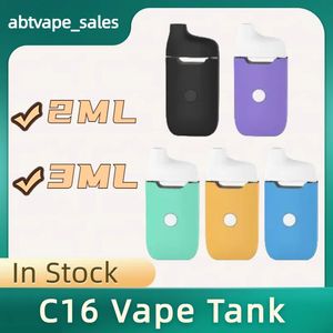 Neue Mode imini C16 Vape Tank 2ml 3ml Einweg -Quadrat -Geräte -Einweg -Vape -Stift leer Öldampfer D8 D9 280mah Vorheizen USB -Aufladungsgerät Pod Factory Support