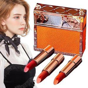 Läppstift makeup läppstift sammet slät läpppennor med kedjepåse långvarig vattentät skönhet kosmetik kvinnor flickor makeup kit 231017