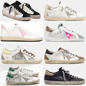 2023 Nya casualskor Ball HI-stjärna Golden Super Star Italy Sneakers Luxury Dirtys Sequin White Do-Old Dirty Designer Sneakers With Box