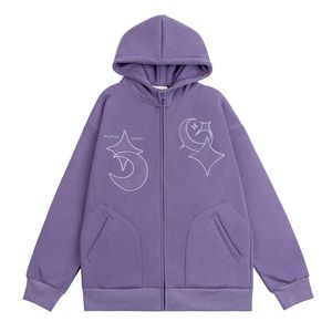 Fleece Reißverschluss Hoodie Mant