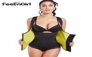 Feelingirl Women039S Body Body Shaper Body Burner Burner Przesunięcie kamizelka odchudzania Shapewear Neopren talia 3 haczyki 20127067921