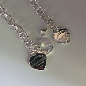 Ot S925 Buckle Sterling Silver Tiffanies Thick Chain Brand For Men Womens Couple Heart Bracelet A85