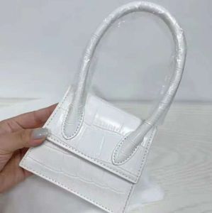 Jaciq 1 2-Loop En Yeni Tasarımcı Çantalar Le Bambino Çanta Çantası Crossbody Tote Çanta Sacoche Muse Moda Omuz Bölünmüş Timsah Noeud El Hediye Mini Satın Al 9012ess