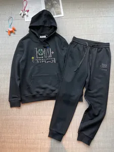 Novo r agasalhos masculinos calças com capuz terno designer hoodie rua roupas esportivas qualidade esportiva impresso carta terno