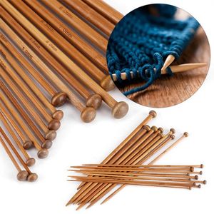 Набор игл, 36 шт., бамбуковые спицы для начинающих, профессиональный набор для вязания крючком свитера, 18 размеров, от 2 мм до 10 мм, сделай сам, 231017