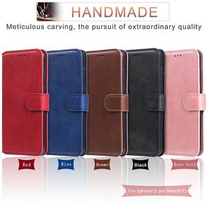 For iphone 12 mini 11 Pro Max Leather Wallet Phone Case Flip Card Slots for Samsung S20 FE A71 A42 Huawei Moto Sony ZZ