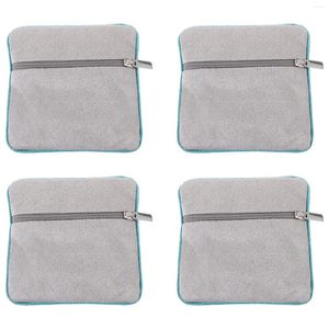 Storage Bags 4 Pcs Bracelet Holder Jewelry Portable Pouch Box Case Flannel Small Necklace Travel