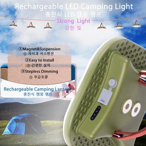 Outdoor-Gadgets 15600 mAh Camping-Licht, tragbar, wiederaufladbar, mit hoher Leistung, multifunktionale LED-Magnet-Taschenlampe, Angelzelt, Stall, Heimgebrauch 231018