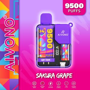 AIVONO AIM TANK puff 9500 vape descartável cigarro eletrônico 650mah bateria recarregável 18ml carrinhos pré-cheios Child Lock Smart Display screen puffbar