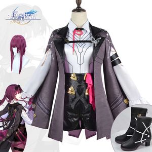 Kafka Gioco Cosplay Honkai Star Rail Cosplay Parrucca Set Completo Dei Capelli Delle Donne Honkai Kafka Scarpe Cosplay Costume di Halloween Del Partito Suitscosplay