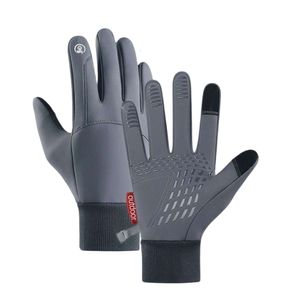 Glove luksus wiatwia ciepłe najwyższej jakości rękawiczki sportowe na zewnątrz dla mężczyzn zimowe pluszowe izolacja ekran dotykowy dla kobiet rowerowy wodoodporność