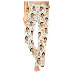 Custom Christmas Pajamas Pants for Women Personalized Photo Funny Pajamas Holiday Christmas Gifts