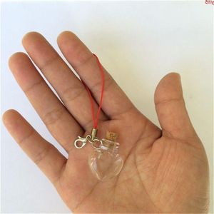 Mini Kalpler Cam Şişeler Zincirli kolyeler bilezikler için toka kolye yeni stil 10pcsgood qty mutnl