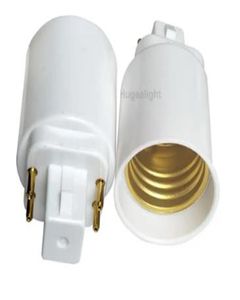 20pcs/lot G24 TO E26 Lamp holder socket, G24 TO E27 lamp adapter