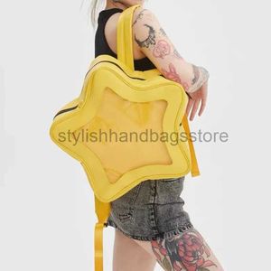 Sırt çantası tarzı okul çantaları sarı yıldız sırt çantası pu leaser soulder çanta sevimli genç kız kadın scoolbag sırt çantası baharatlı kız seyahat backpackstylishhandbagsstore