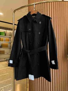 Trench Coats masculinos Designer trench coat clássico! Moda Inglaterra cor sólida curto cinto duplo breasted jaqueta cáqui masculina S-XXL Burb BVIQ