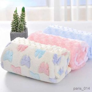 Одеяла розового цвета, супер мягкое двухслойное одеяло, двойное одеяло из кораллового флиса, товары для малышей и детей, детское одеяло