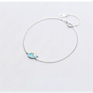 Link pulseiras 1 pc acessórios epóxi moda meninas presente pulseira de prata para mulheres manguito bonito baleia Dolphin267Y
