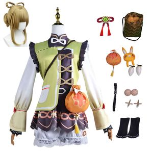 Anime Game Genshin Impact Yaoyao Cosplay Costume Women Kids Lolita Dress Lovely Uniform Yao Yao Suit Halloween Carnival Outfitcosplay
