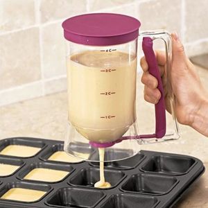 Backformen 900 ml Cupcake Pfannkuchen Kuchen Creme Mix Spender Krug Essentials Maker Kochutensilien Trichter Speratator Messbecher 231018