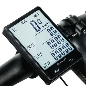 Fahrradcomputer Fahrrad-Fahrradcomputer Kabellos, kabelgebunden, wasserdicht, digitaler Fahrrad-Tachometer, Kilometerzähler mit Hintergrundbeleuchtung, Fahrrad-Stoppuhr 231018