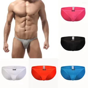 Underpants Mens Thongs G-strings Underwear Low Rise Solid Briefs Bulge Pouch Jockstrap Lingeries Tanga Hombre Sexy Breathable Panties