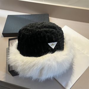 Fashion Fuzz Bucket kapelusz kobiet czapka mężczyzn zimowych czapek projektant trójkąt czapki fisherman hat baseball czapki wiadra czapki