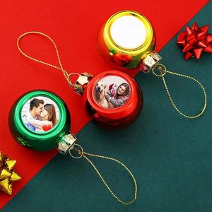 Present Wrap 9 Pieces Sublimation Christmas Ball Ornaments Shatterproof Christmas Tree For Holiday Wedding Party Decoration 1,6 tum 231017