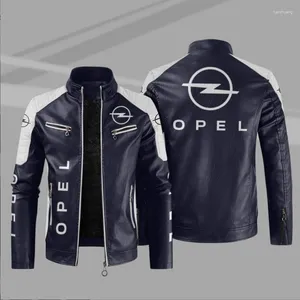 Men's Jackets Classical Logo Motocycle Jacket Winter Fleece Thick Men Leather Motor Autumn Zipper Male Biker Coat Siz