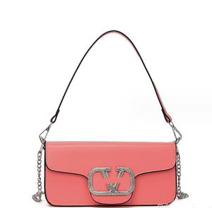 Varumärkesdesigner axelväskor mode v bokstav handväska plånbok vintage damer solid färg pu handväska liten torgväska 27-13-8 cm