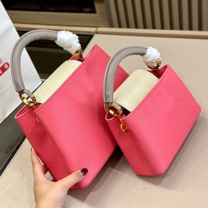 Luxurys Kadın Tasarımcı Lady Bag Taurillon Klasik Grace Renkler Yumuşak Gerçek Deri Kapudin Louies Çanta Crossbody Marka Tutamak Çanta Cüzdan Çantaları İki Boyut