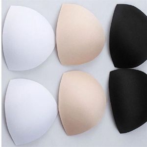 Black White Skin Sponge Bra Lingerie Swimwear chest pad Bra Insert Cushion Breast pad 100 Pairs314O