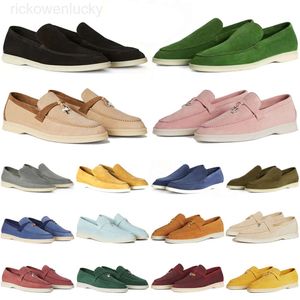 Loro * Piana casual pianas shoes 2023 designer women men shoes Summer Charms Walk Suede Moccasins sneakers Leather Loafers pink mens outdoor sports trainers