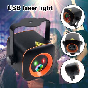 RGB LED Effect Party Light 32 Patterns RG Laser Projector Light Disco Stage Light With Remote Control Built-in Speaker