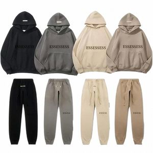 Mens Hoodies Sweatshirts EssentialClothing Men and Women Hoodie Leisure Fashion Trends Designer Tracksuit Essent Set Casual Oversize Hooded Pull Luxur R4ij#