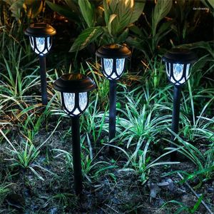 Solar Pathway Lights Corrosion Resistance With Main Switch Rainproof Intelligent Light Control Garden Decorations Landscape Lamp