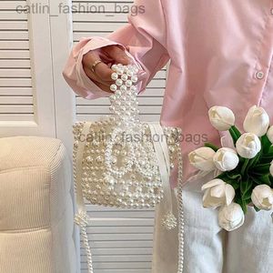 Cross Body Mini Bag for 2023 Handmade Vintage Woven Beaded Party Shoulder Bag Female Wedding Bags Luxury Women's Pursecatlin_fashion_bags