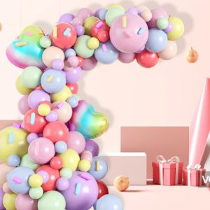 Andere Event Party Supplies 133 Stück Luftballons Bogen Girlande Kit Macaron Latex Set Hochzeit Geburtstag Dekoration Erwachsene Kinder Babyparty Dekor 231018