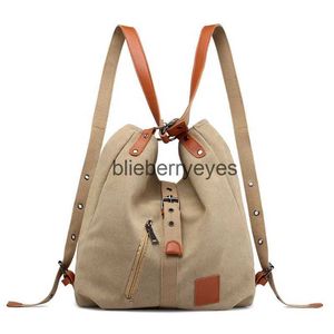 Backpack Style School Bags vintage canvas Backpacks Men And Women Bags Travel Students Casual Travel Camping Backpack scool backpackblieberryeyes