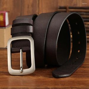 Belts Anxianni Men's Belt High Qualit Genuine Leather Male Strap Luxury Pin Buckle Casual Cummerbunds Ceinture Homme