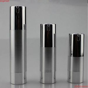 50PCS 15ML 30ML 50ml UV silver gold airless vacuum pump lotion bottle used for Cosmetic Containergoods Sqbmb Fbfcu