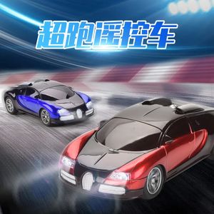 Diecast Model RC Car With Led Light Radio Remote Control Sports High speed Drift Boy Girl Toy Children High Speed Vehicle Racing Hobby 231017