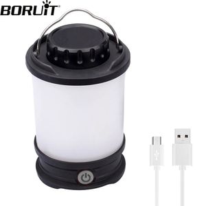 Outdoor Gadgets BORUiT 2835 SMD LED Camping Light USB Rechargeable Portable Tent Lamp Waterproof Power Bank Emergency Lanterns Outdoor Lighting 231018