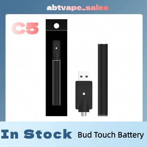 Shenzhen Vape Battery C5 Bud Touch Battery 10.5mm Buttonless Auto Vape O Pen 345mAh for 510 Cartridges with Bottom Indicator Light In Stock fast ship in 4 days