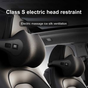 Seat Cushions Car Neck Cushion Lumbar Support Electric Men Massage Neck Car Neck Pillow Outdoor Car Accessories Home Car Massage Seat Q231019