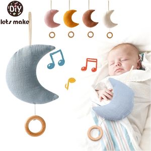 Mobiles Let's Make Baby Rasselspielzeug 012 Monate Mobile Krippe Bett Glocke Aufziehbewegung Baumwolle Mond Spieluhr Maschine Kinderzimmer Dekoration 231017