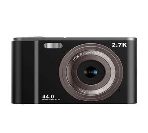 Digital Cameras Camera 27K HD 44MP Vlogging med 16x ZoomCompact Pocket Fill Light for Kids Teens3176729