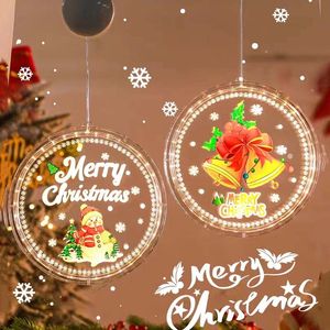 Decorações de natal ornamentos pingente otário luzes colorido brilho árvore de natal 2023 novo pingente